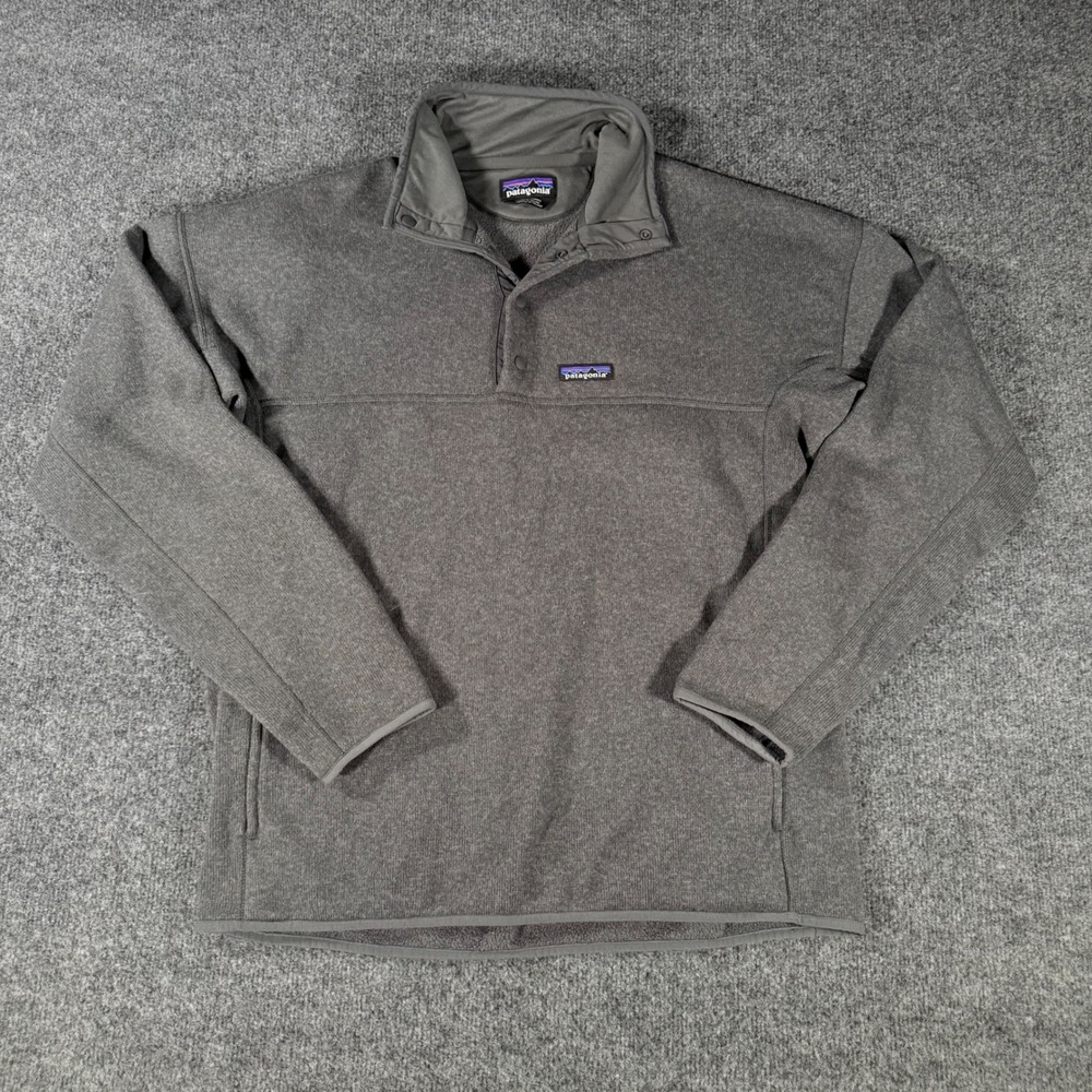 Patagonia Men's Lightweight Better Sweater Marsupial Pullover Gray Large